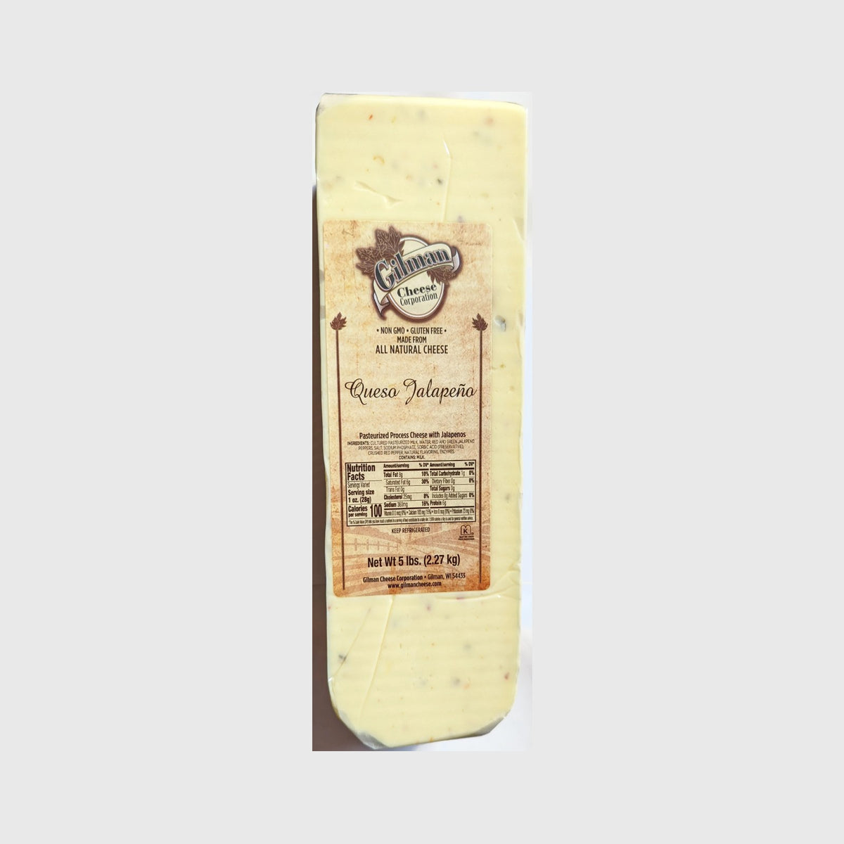 5 lb Queso Jalapeno Cheese