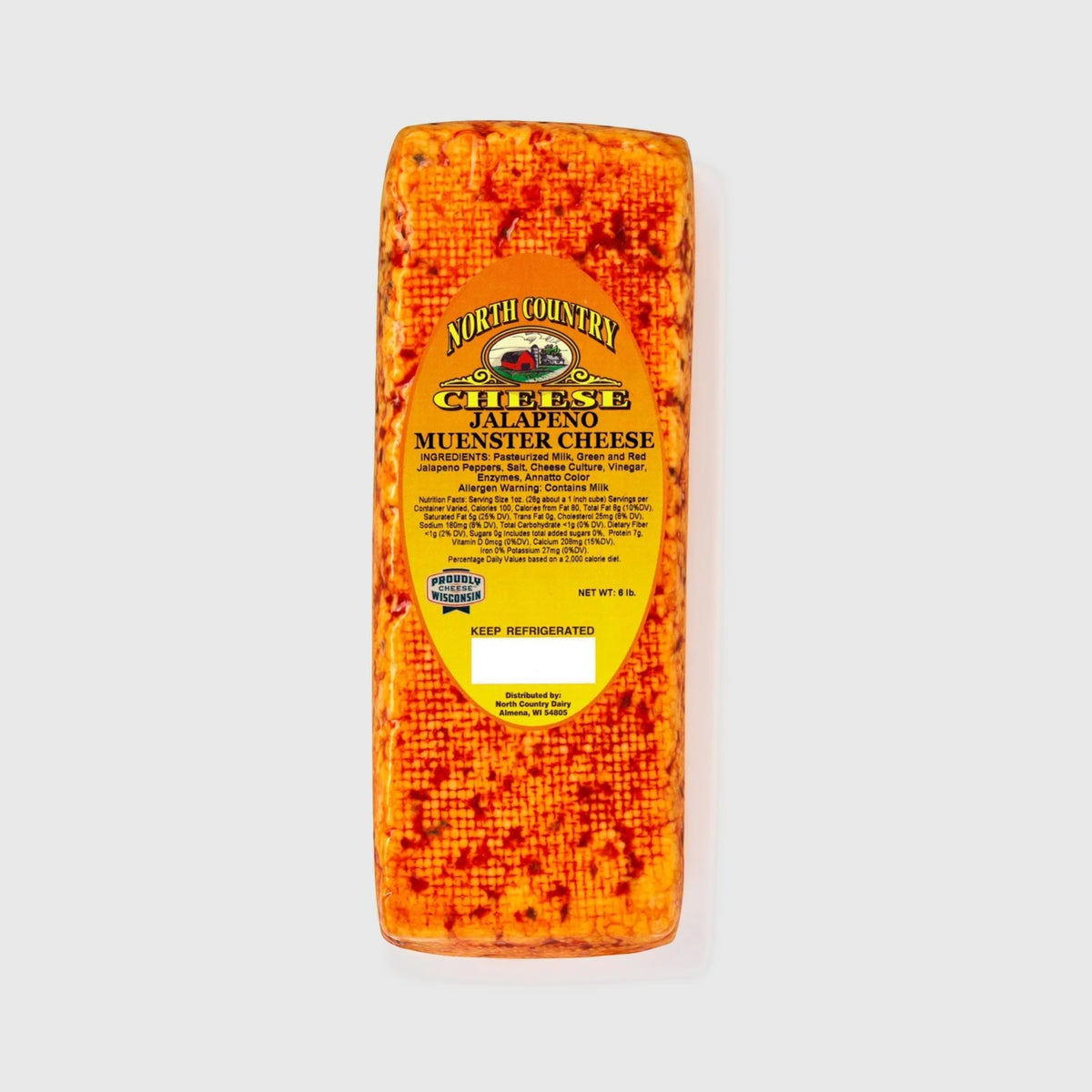6 lb Jalapeno Muenster Cheese