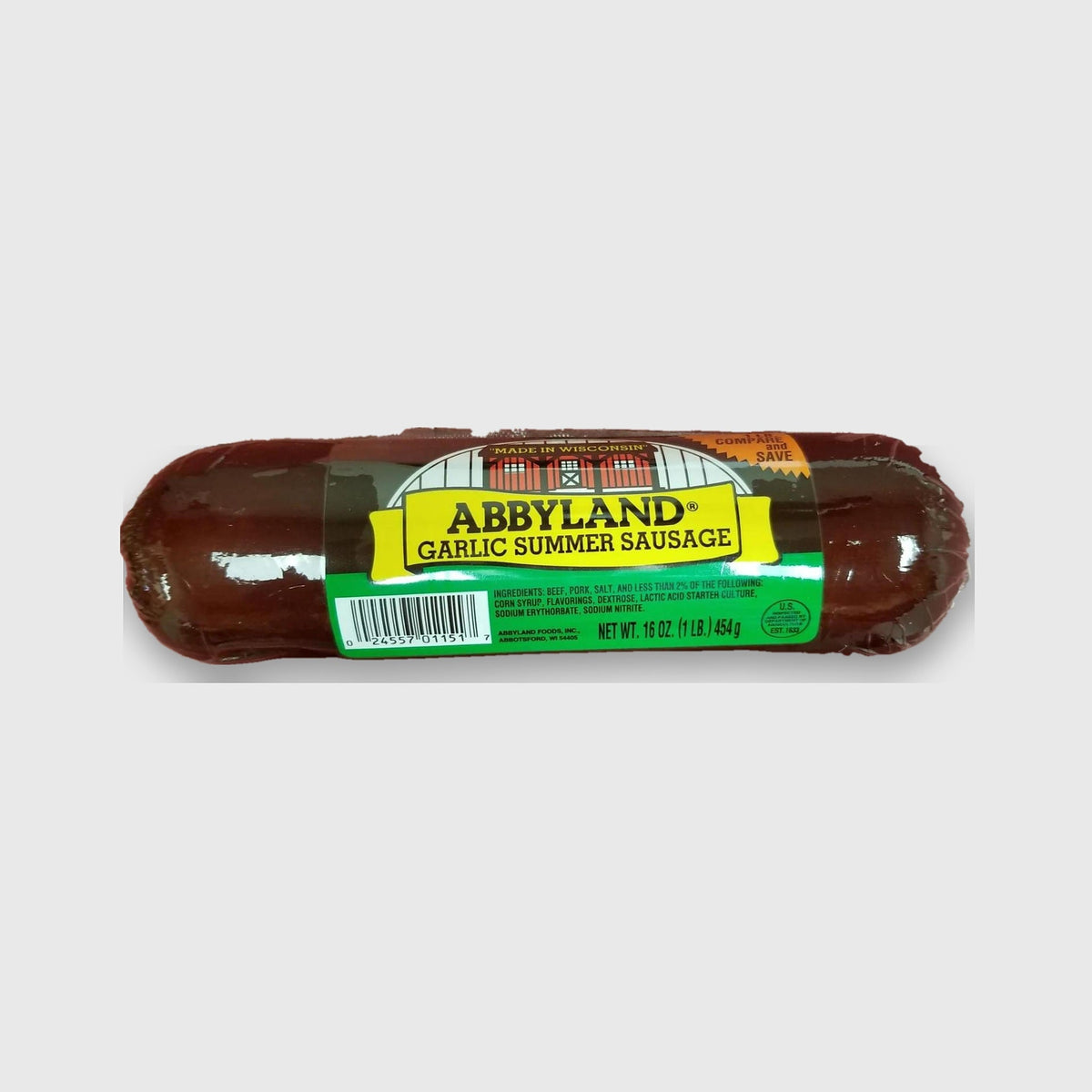 Abbyland Garlic Summer Sausage