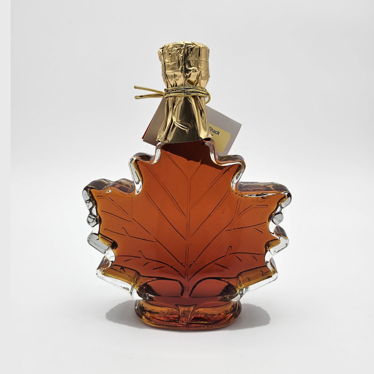 Maple leaf bottle, back view